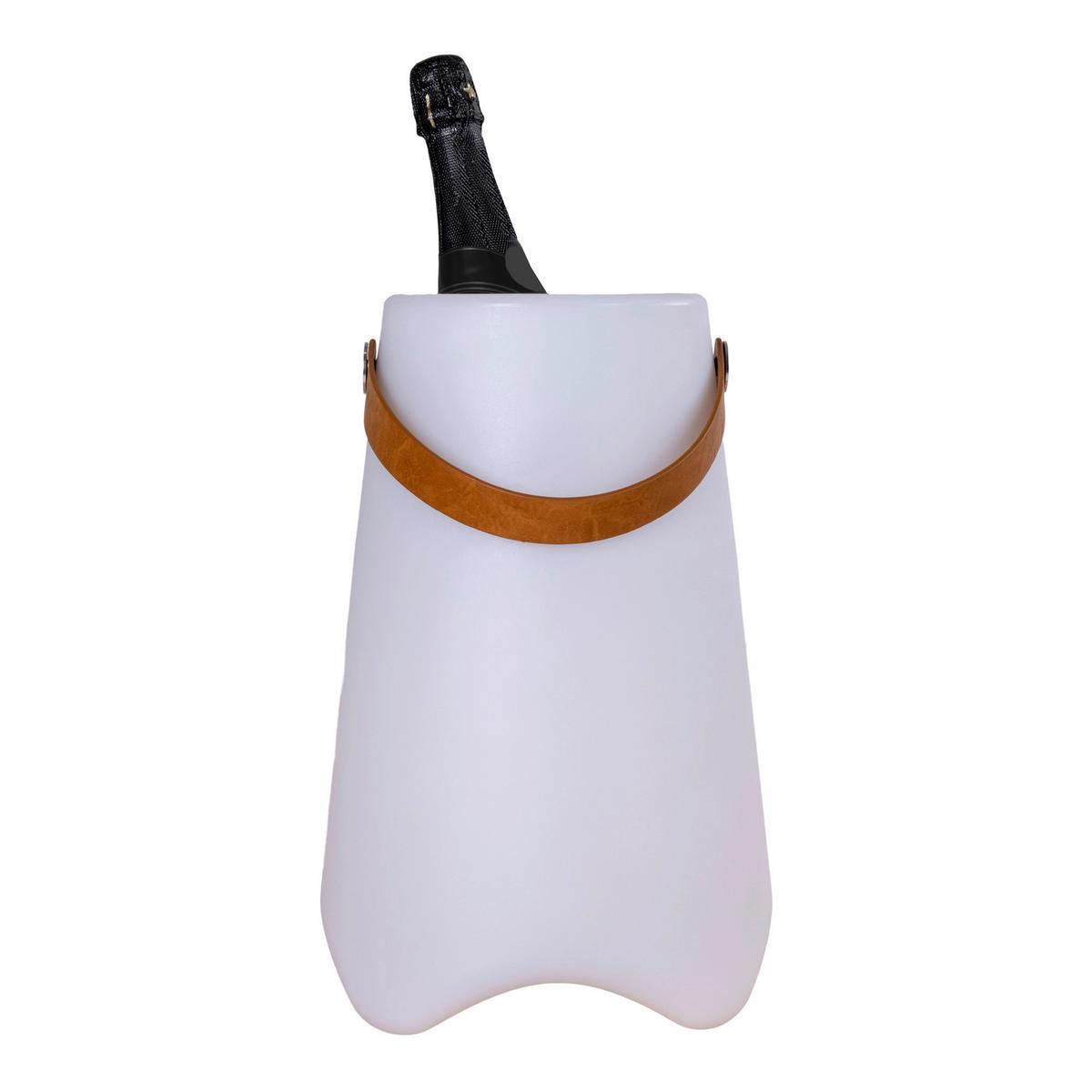 Led-dekoleuchte Bristol Led Wine Cooler - Weiß, Basics, Kunststoff (25/37,5cm)