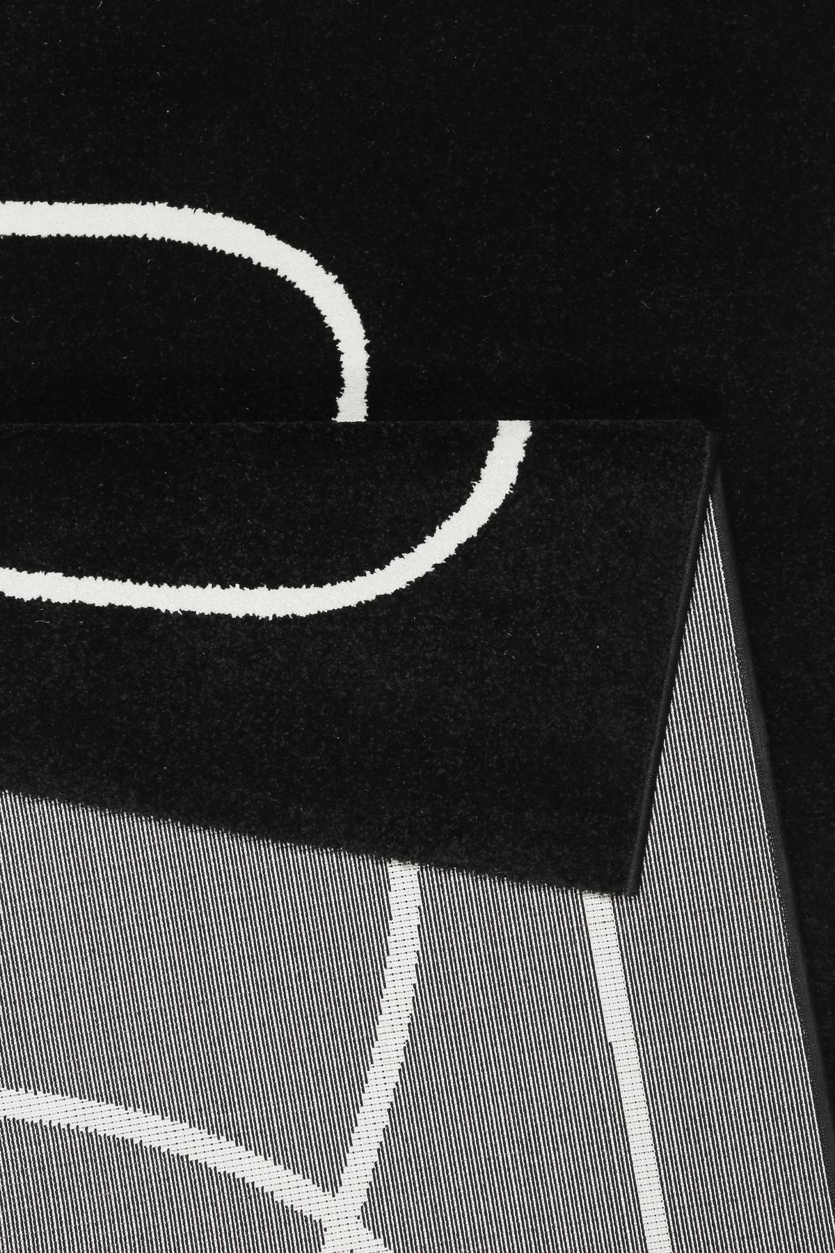 Webteppich Artist Schwarz/Weiß 200x290 cm - Schwarz, Design, Textil (200/290cm) - Esprit
