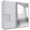 Schwebetürenschrank Saigon - Klar/Weiß, KONVENTIONELL, Holzwerkstoff (225/210/64cm) - MID.YOU