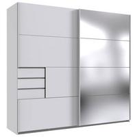 Schwebetürenschrank Saigon - Klar/Weiß, KONVENTIONELL, Holzwerkstoff (225/210/64cm) - MID.YOU