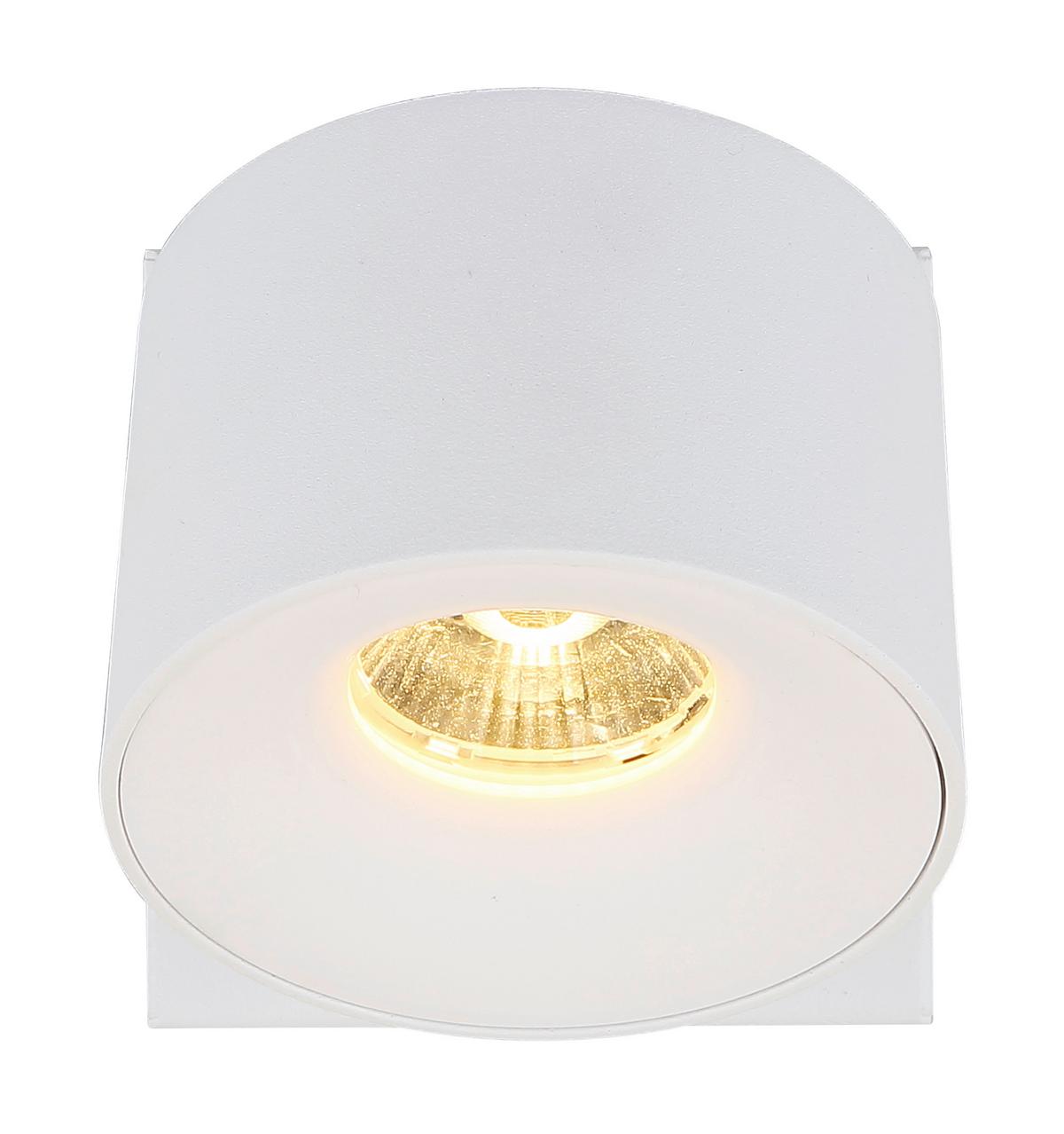 LED-Strahler 56961-1w Rae - Transparent/Weiß, Basics, Kunststoff/Metall (7.2/9.5cm) - Globo