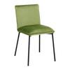 Židle DARLA zelená - černá/zelená, Moderní, kov/dřevo (49/81/55cm) - Bessagi Home