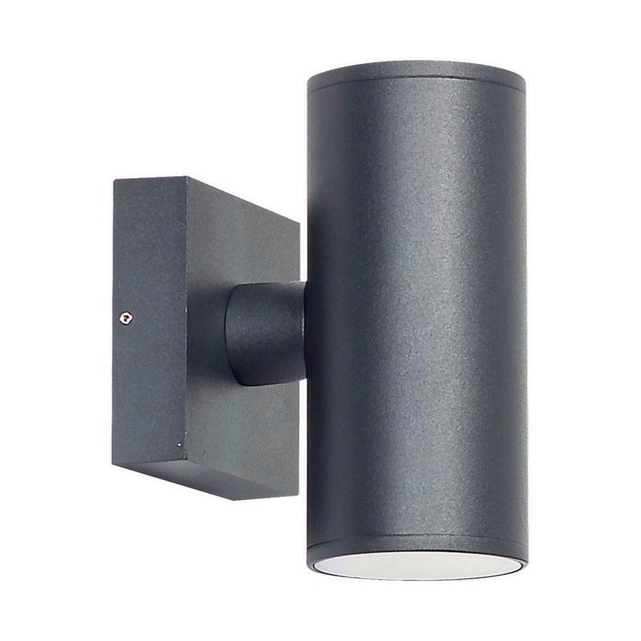 Kültéri Falilámpa Reto - fekete, Basics, üveg/fém (14.5/8.5/11.5cm)