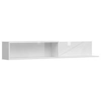 Wandboard Forn Shelf - Weiß Hochglanz/Weiß, Design, Holzwerkstoff (156/25/22cm)