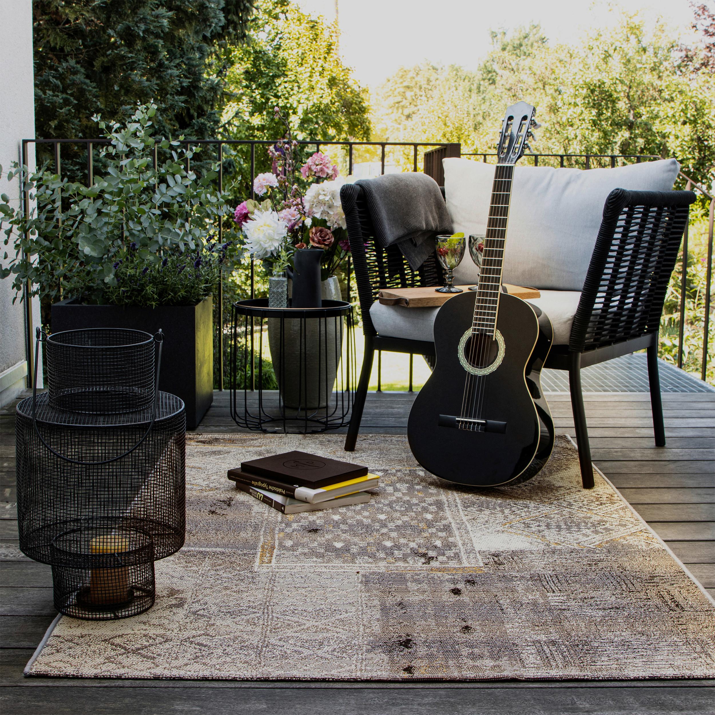 Outdoorteppich My Gobelina - Beige/Grau, Design, Textil (160/230cm) - Obsession