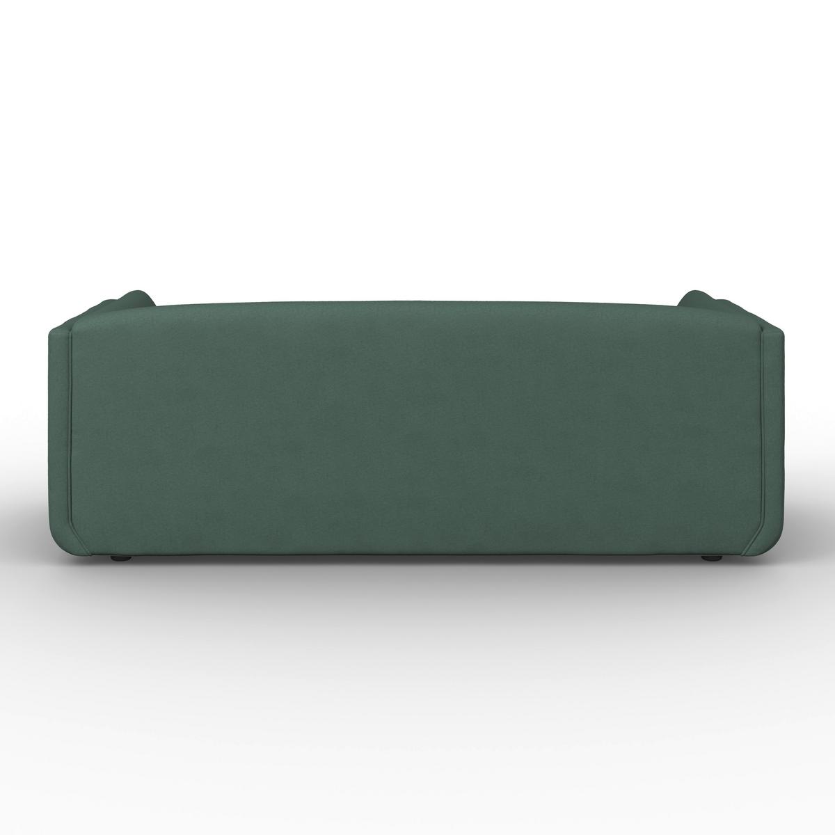 Pohovka HEVI, zelený samet, max. 360 kg - černá/zelená, Moderní, dřevo/textil (197/73/86cm) - Bessagi Home