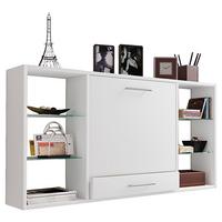 Laptoptisch Klappbar Mit Stauraum B: 115 cm Teala Weiß - Weiß, Basics, Holzwerkstoff (115/20/60cm) - MID.YOU