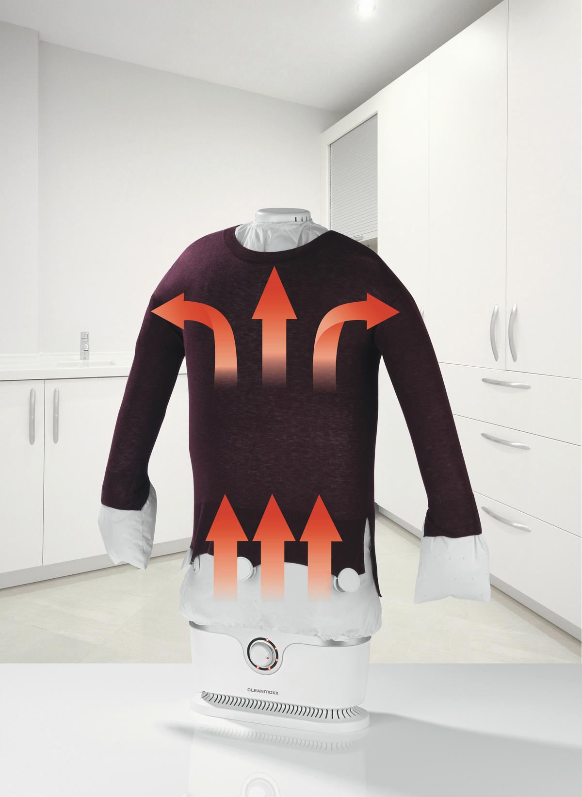 DAMPFBÜGELEISEN 1800W, Silber, Weiß - Silberfarben/Weiß, Kunststoff/Metall (42.3/18.1/105cm) - CLEANMAXX