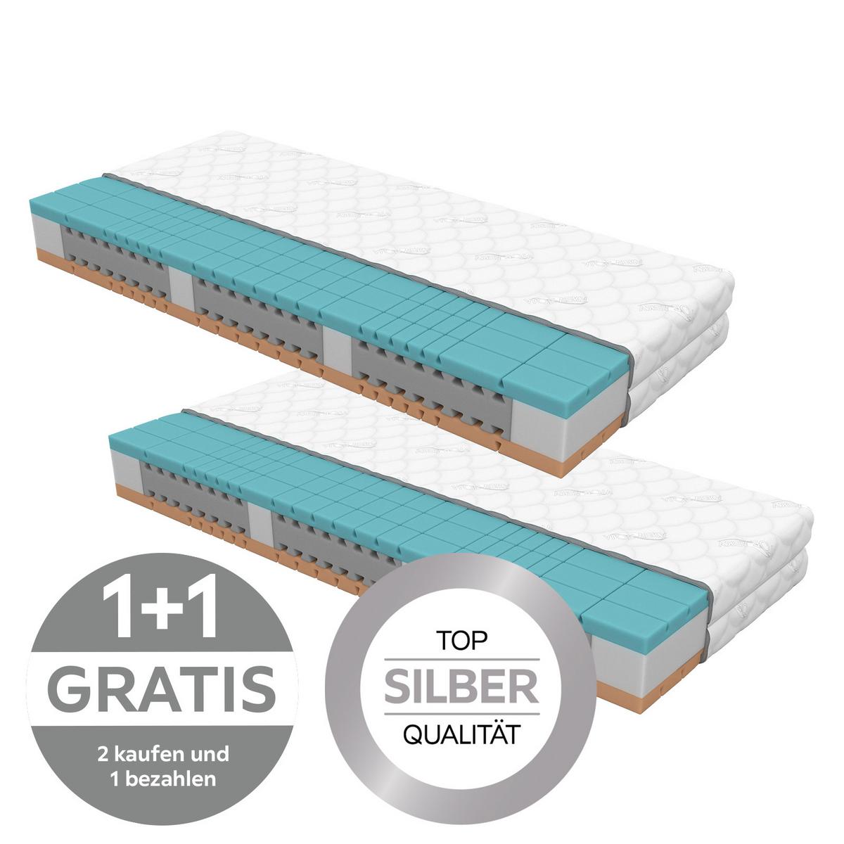 Komfortschaummatratze 90x200 cm H2+h3 H: 24 cm - Weiß, Textil (90/200cm) - Primatex Deluxe