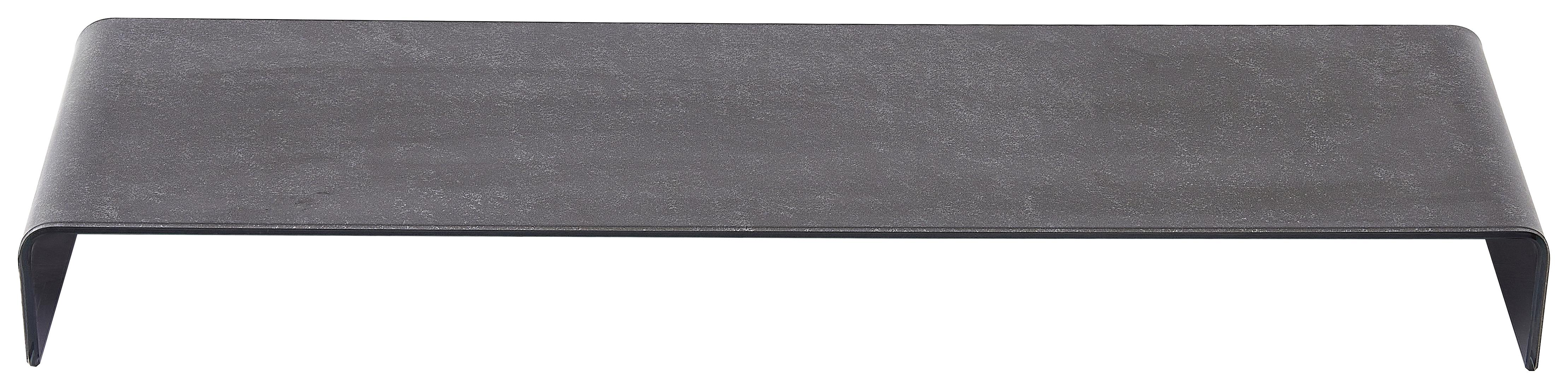 Tv Nadstavec Hagen 2 - sivá, Moderný, sklo (90/11/25cm)