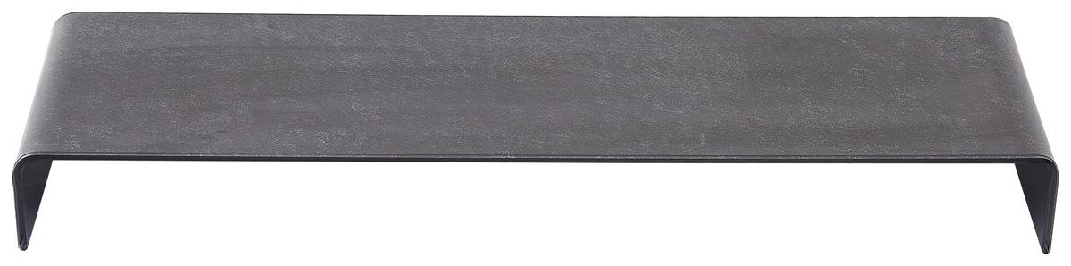 TV-Aufsatz Hagen 2 Glas BxHxT 90x11x25 cm Max. 30 Kg - Grau, MODERN, Glas (90/11/25cm)