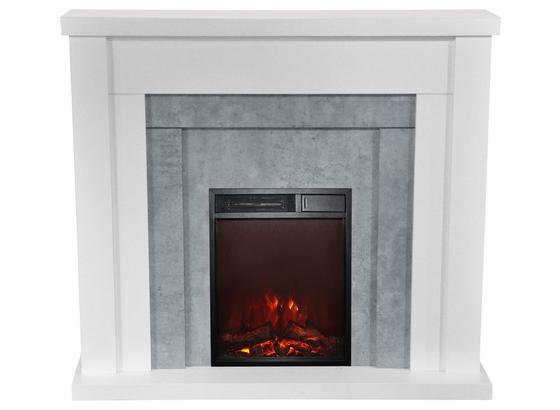Elektrokamin Sino - Schwarz/Weiß, MODERN, Holzwerkstoff/Metall (120/110/26cm) Elektrokamin Sino - Schwarz/Weiß, MODERN, Holzwerkstoff/Metall (120/110/26cm)