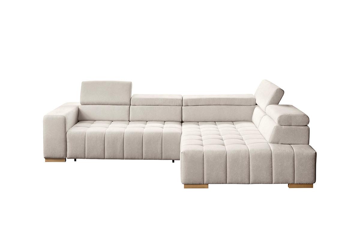 Ecksofa Elias Neu Creme S:307x201 cm - Creme/Naturfarben, Design, Textil (307/201cm) - Livetastic