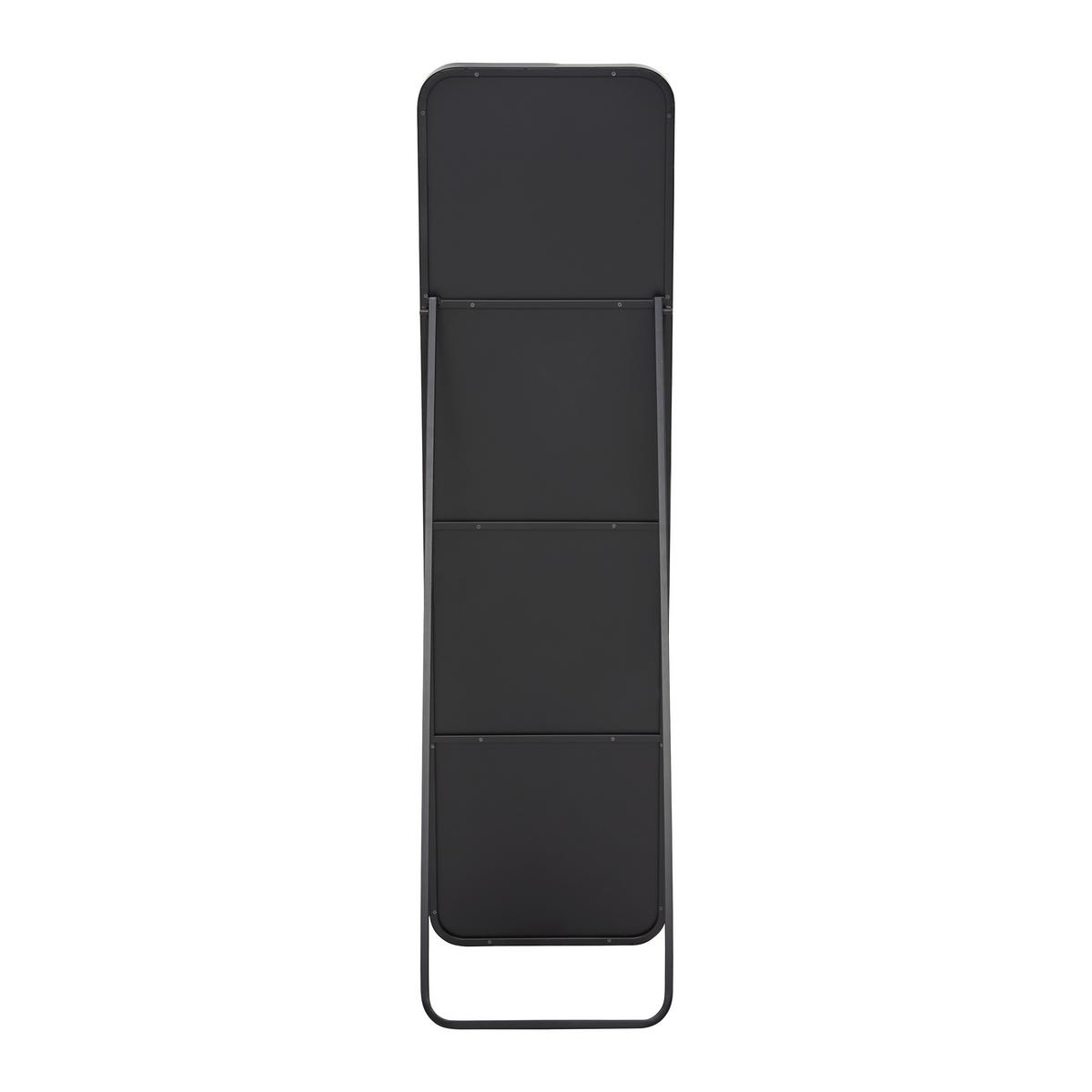 Zrkadlo LIV čierny rám - čierna, Modern, kov/sklo (41/154/68,5cm) - Bessagi Home