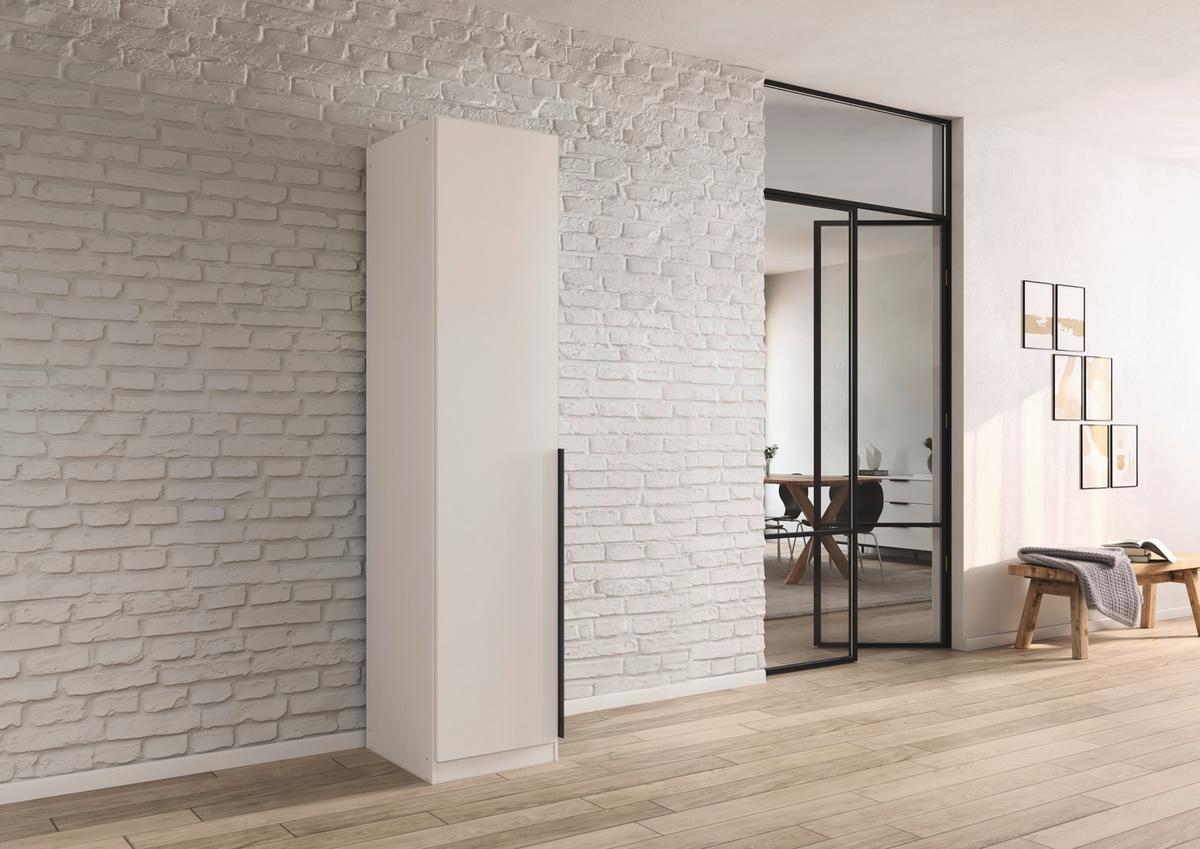 Drehtürenschrank Alabama Weiß B: 47 Cm - Weiß, MODERN, Holzwerkstoff (47/229/54cm) - Rauch Möbel