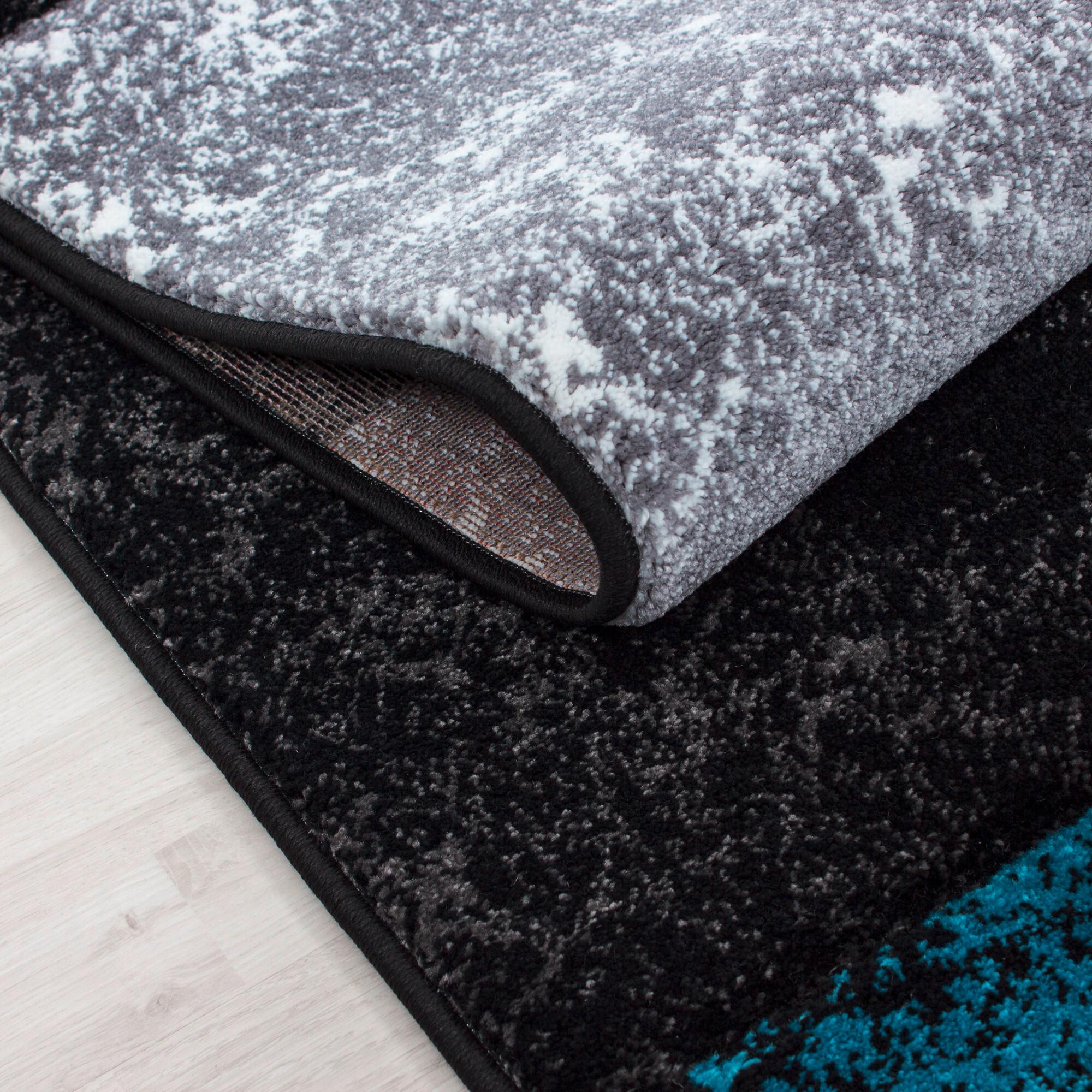 Flachwebteppich Hawaii - Türkis, Design, Textil (240/340cm) - Novel