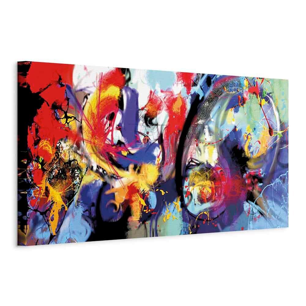 Leinwandbild Colourful Multicolor B: 150 cm - Multicolor, Basics, Holz/Textil (150/50/1,2cm) - artgeist