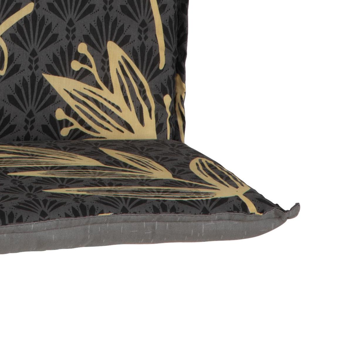 Niederlehnerauflage Genf 100x48 cm Braun/ Weiß - Gelb/Grau, Basics, Textil (100/48/4cm) - Beo