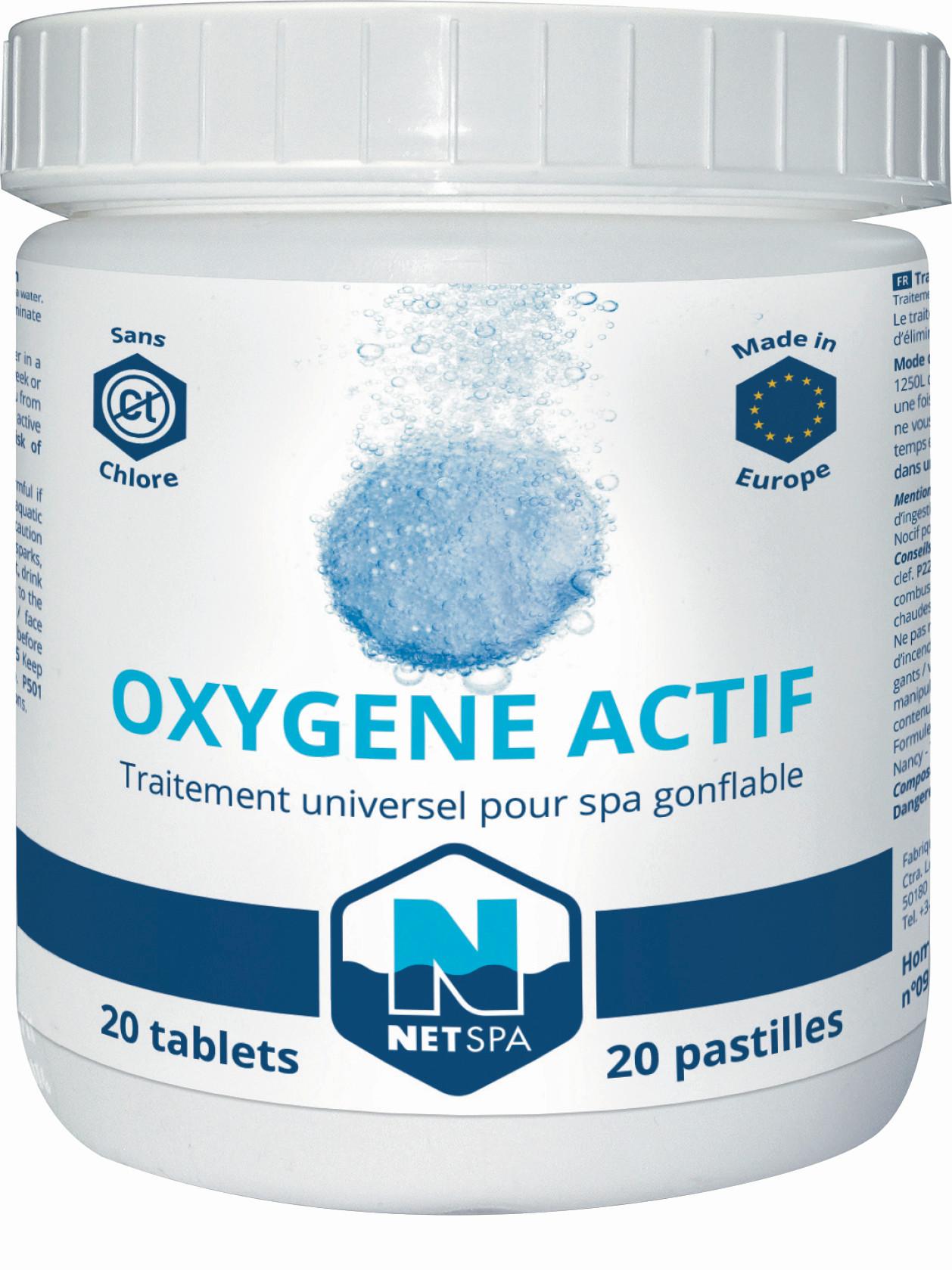 Whirlpool-Desinfektionsmittel Netspa Aktivsauerstoff - Blau/Weiß, Basics, Kunststoff (11/11/12cm)