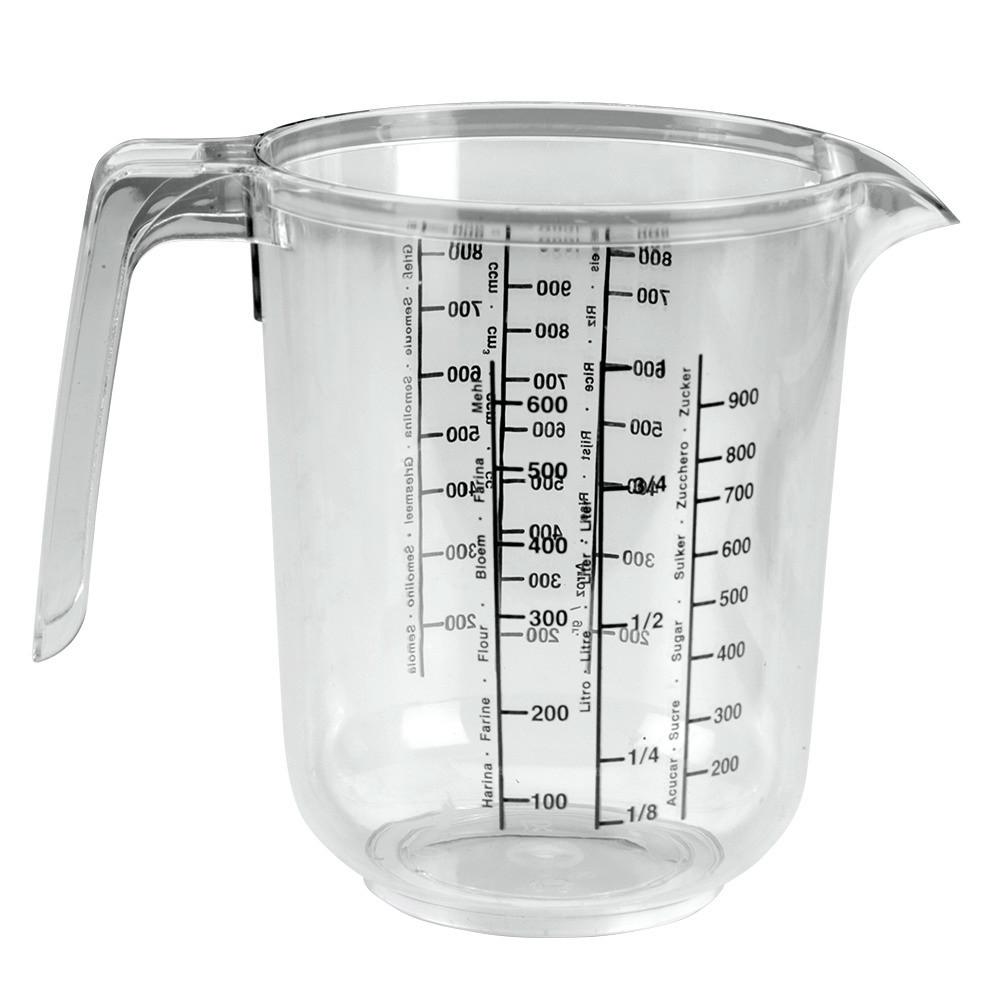 Mérőpohár 1 Liter - műanyag (12.4/15.4/19.1cm)