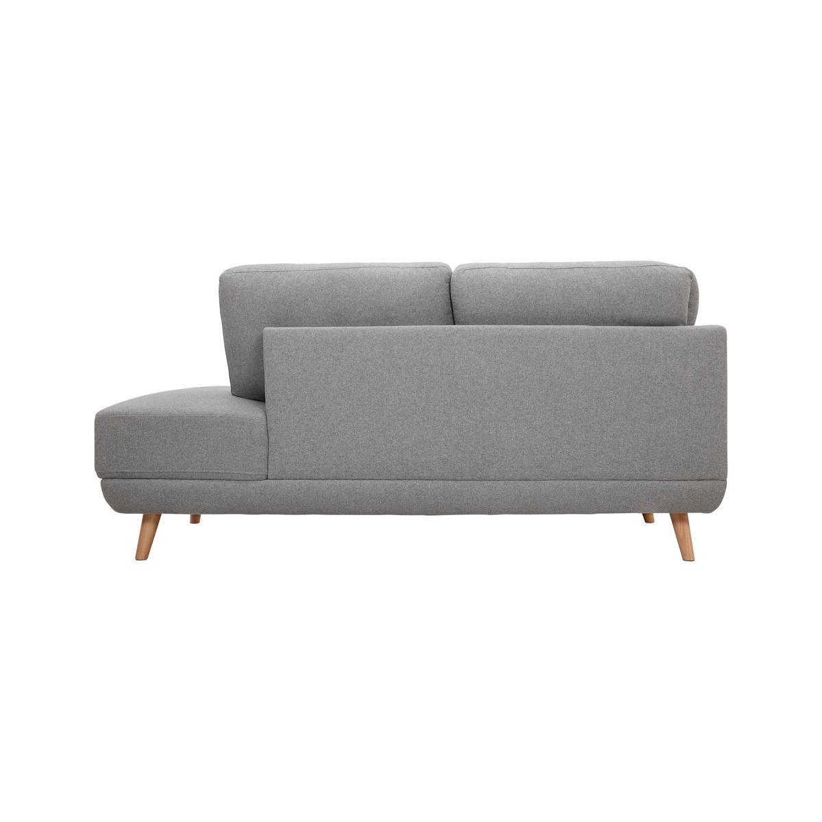Sedací souprava KYLE šířka 242cm/162cm - šedá/přírodní barvy, Moderní, dřevo/textil (242/88/189cm) - Bessagi Home