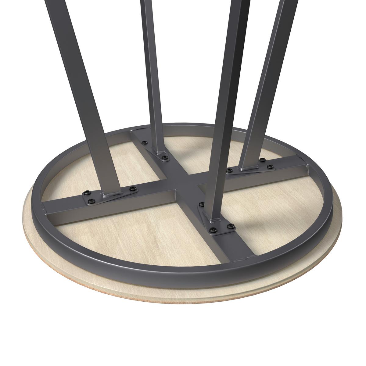 SADA NA BALKON RELAX - šedá/tmavě šedá, Basics, kov/dřevo (82/64/84cm)