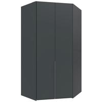 Eckkleiderschrank New York Graphitfarben B:120cm - Graphitfarben, MODERN, Holzwerkstoff (120/236/120cm) - MID.YOU