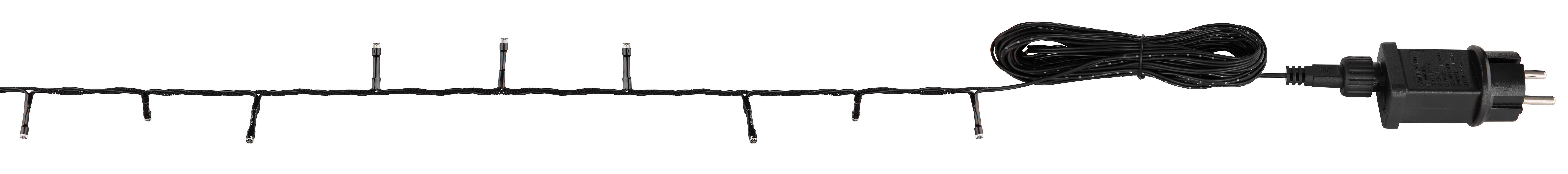 Lichterkette 29891 - Klar/Schwarz, Basics, Kunststoff/Metall (200cm) - Globo