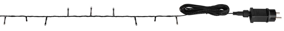 Lichterkette 29891 - Klar/Schwarz, Basics, Kunststoff/Metall (200cm) - Globo