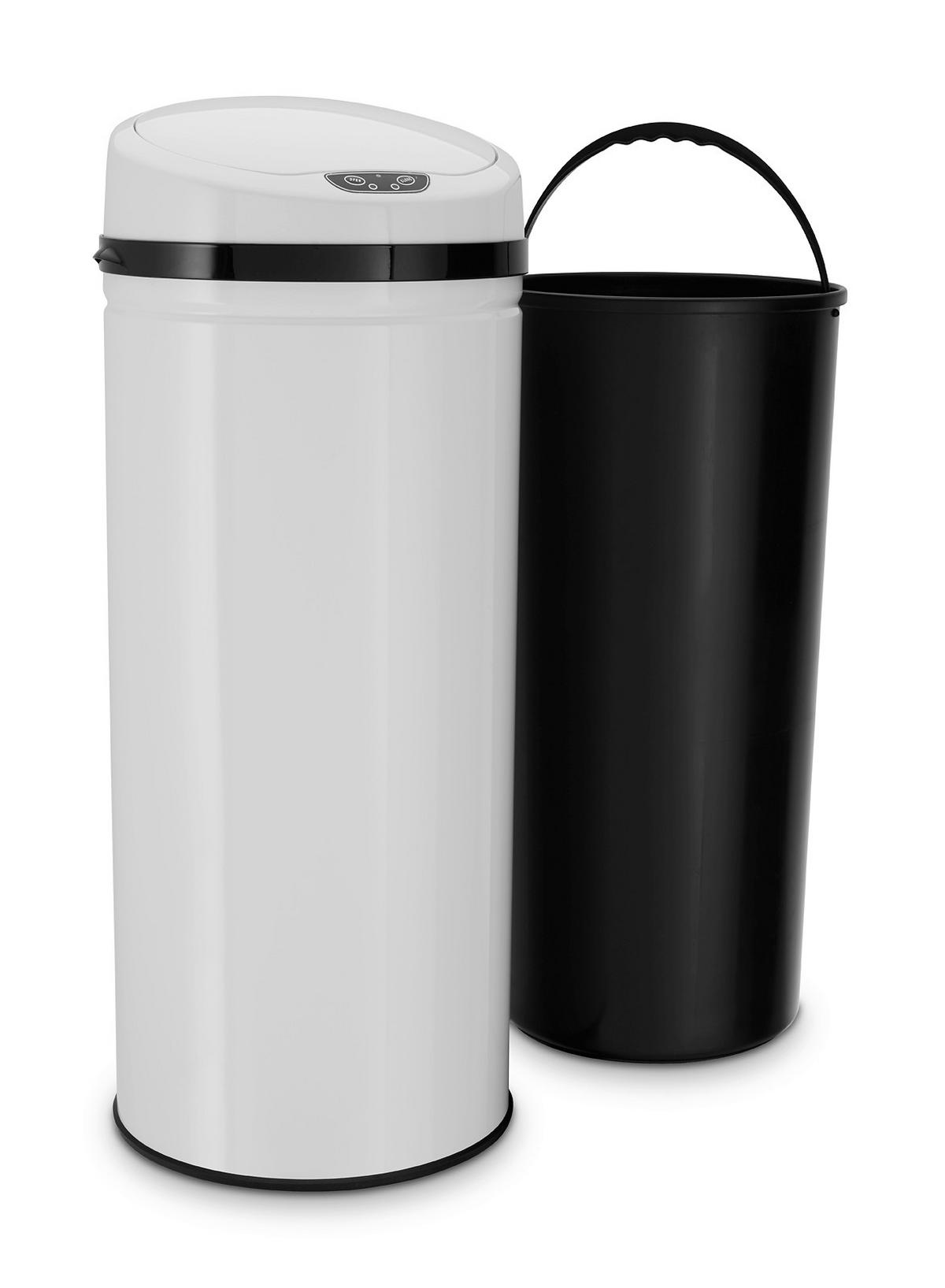 ODPADKOVÝ KÔŠ IR SENSOR - WHITE - 42L - čierna/biela, Trend, kov/plast (31/31/79,5cm) - Echtwerk