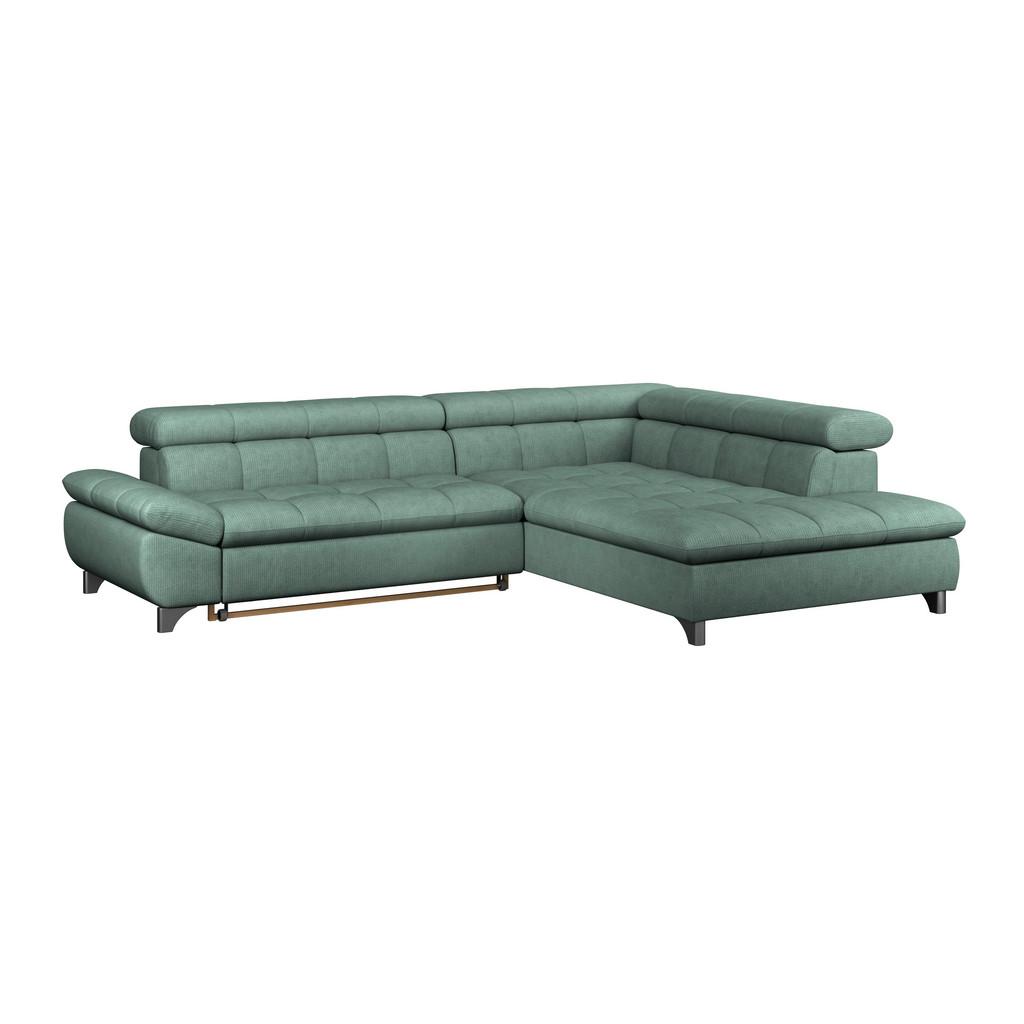 Ecksofa mit Schlaffunktion Gemini Grün 312x234 cm