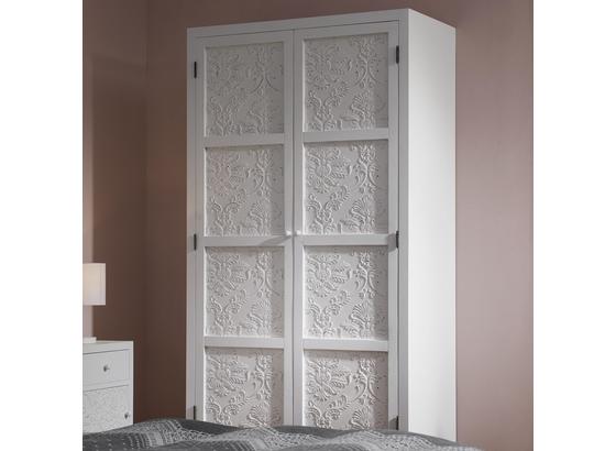 Šatná Skriňa Valentina - biela/farby pínie, Moderný, drevo (95/190/48cm) - Modern Living Šatná Skriňa Valentina - biela/farby pínie, Moderný, drevo (95/190/48cm) - Modern Living