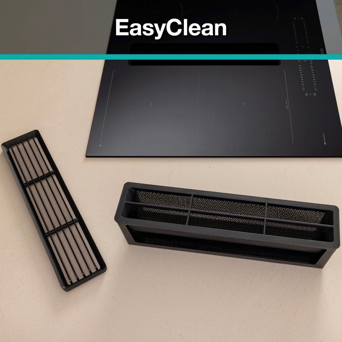 Kochfeld-dunstabzug-kombi Geh6432bscwf - Schwarz Hochglanz, MODERN, Glas (60/23,3/52cm) - Gorenje