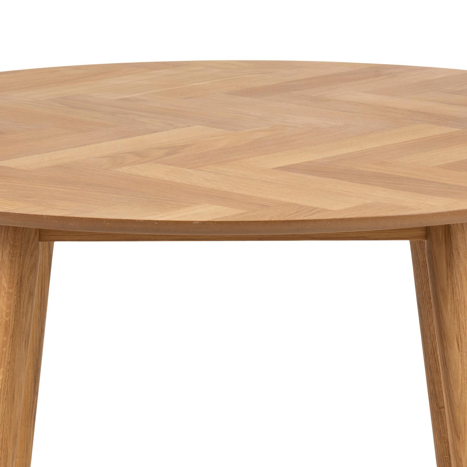 Okrúhly jedálenský stôl Nagano, Ø 120 cm, dub - farba duba, Konventionell, drevo/kompozitné drevo (120/120/75cm) - MID.YOU