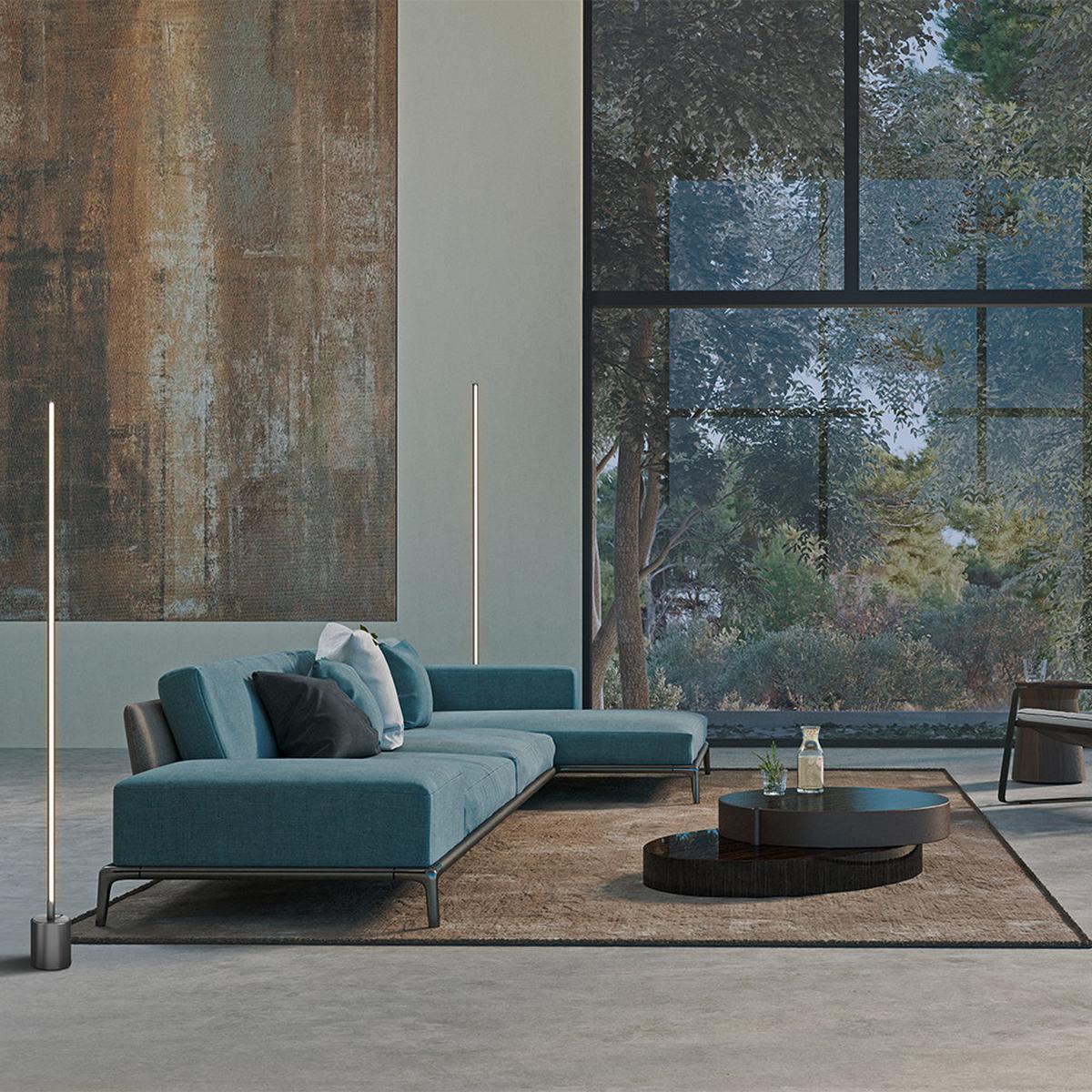 Stehleuchte Flow - Schwarz, Trend, Metall (10/145cm) - MAYTONI