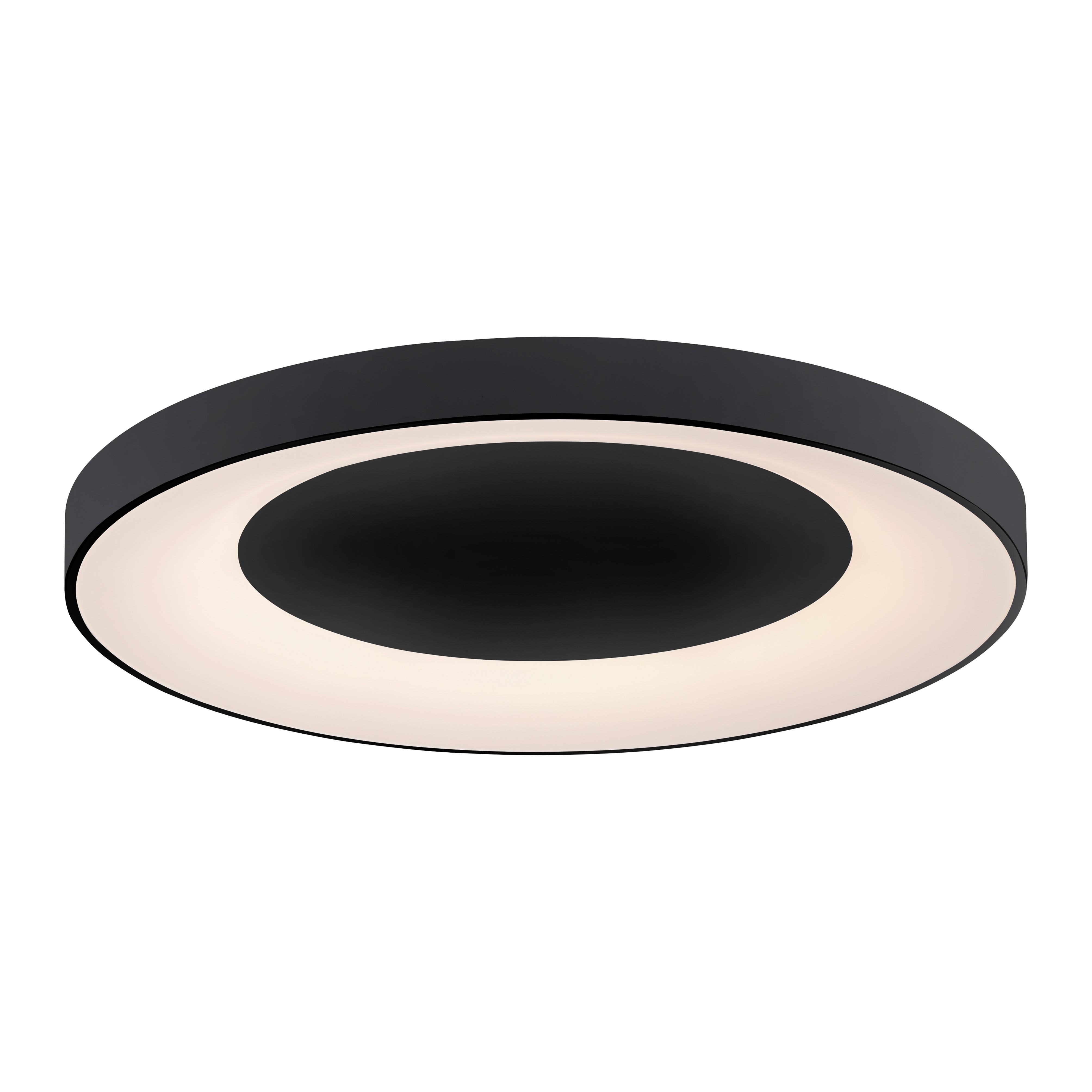 Led-deckenleuchte Anika Ø 70 Cm Mit Farbtemperaturwechsler - Anthrazit, Basics, Kunststoff/Metall (70/70/7,7cm)