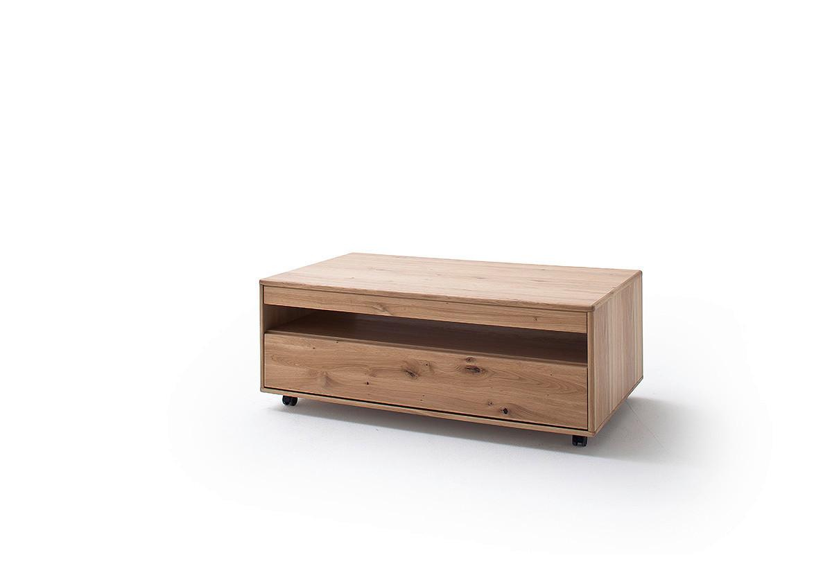 Couchtisch Mit Lade Portland Eichefarben - Eichefarben, Design, Holz/Holzwerkstoff (115/65/45cm) - Livetastic