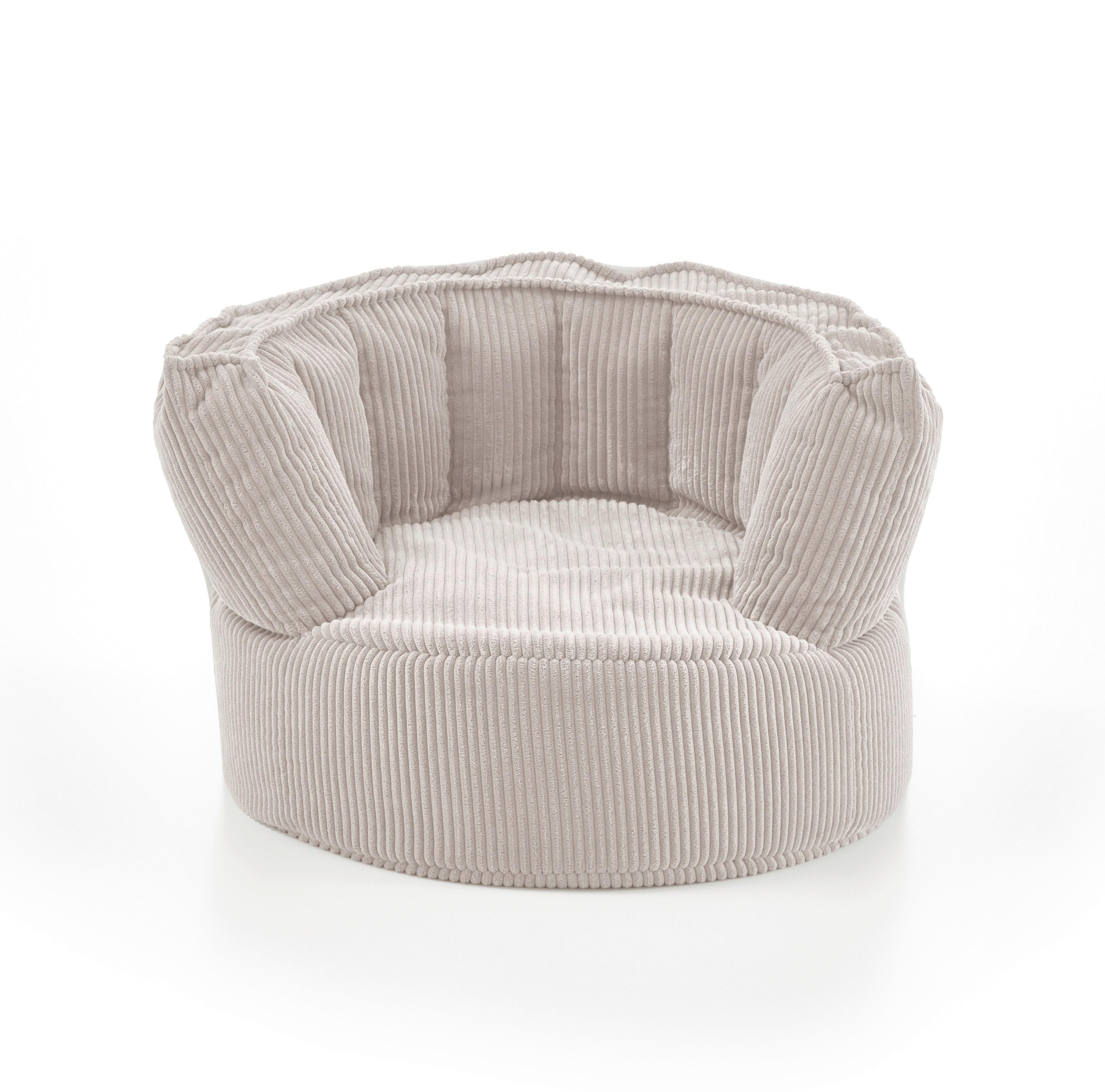 Sitzsack Snuggle Beige B: 75cm - Beige, Basics, Textil (75/55/72cm) - MID.YOU