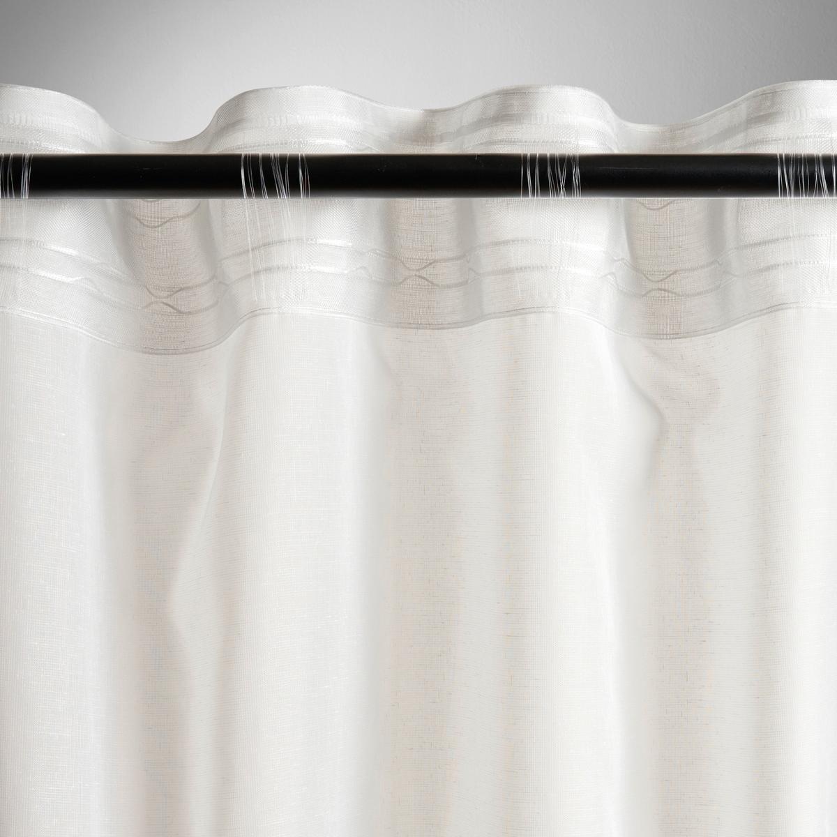 HOTOVÝ ZÁVES LEO TRANSPARENT 2 KS -AKT- - prírodná farba, Konventionell, textil (140/255cm) - Premium Living