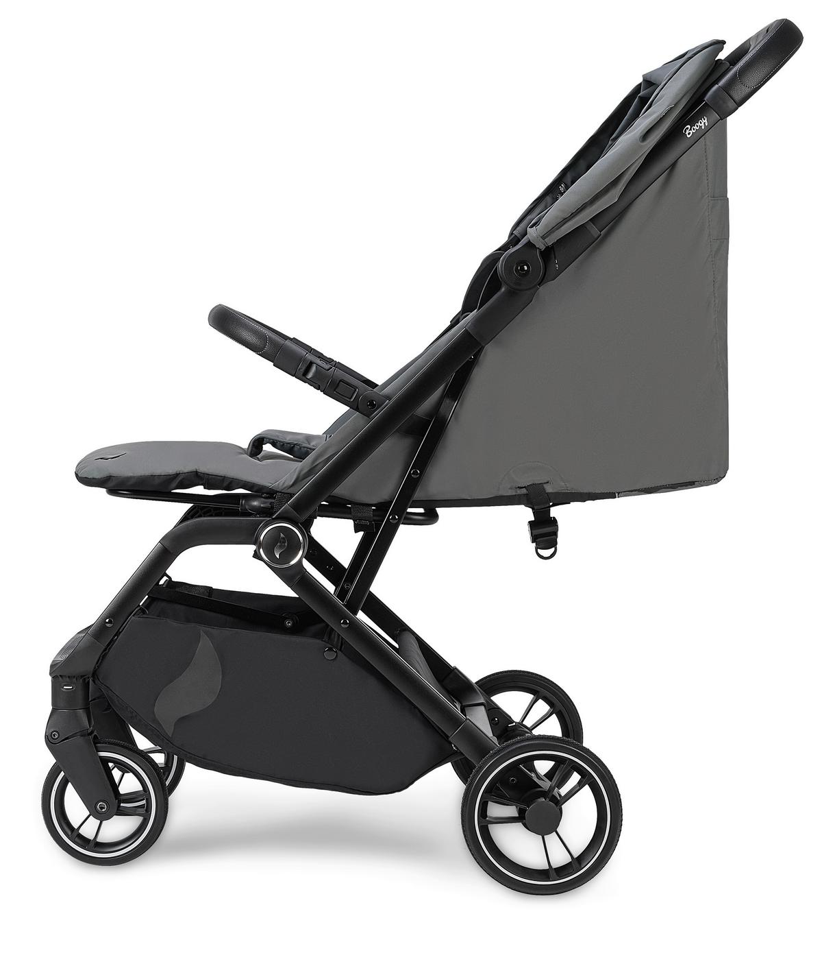 Buggy Boogy 2 Stone Grau, B/H/T: 51x105x84,5 - Dunkelgrau/Schwarz, Basics, Textil/Metall (51/105/84,5cm) - Osann
