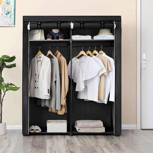Stoffschrank B: 140 Cm Schwarz