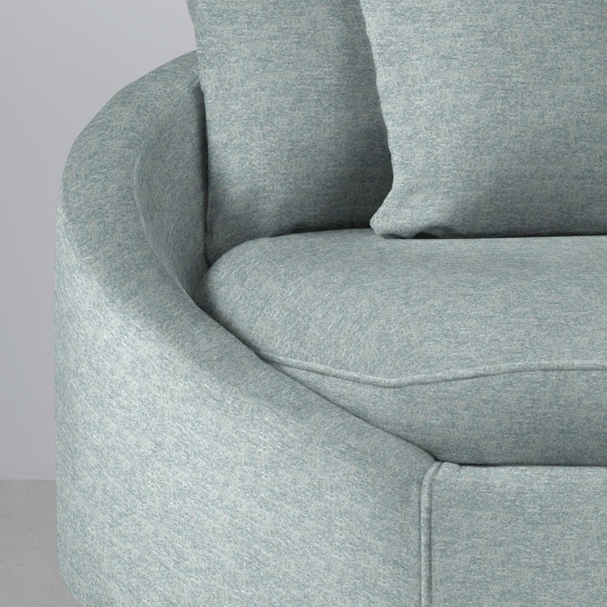 Rohová sedačka AXEL, pravá, světle modrá tkanina - černá/světle modrá, Moderní, kov/textil (291/250cm) - Mömax
