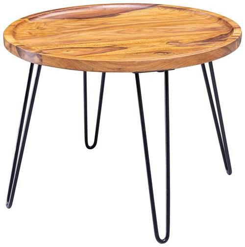Couchtisch Holz mit Massiver Tischplatte, Sheesham