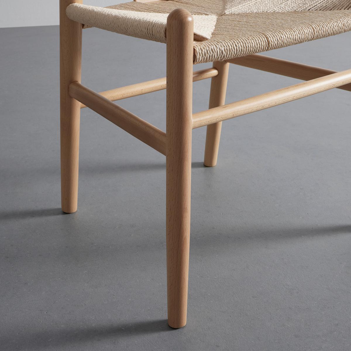 Jedálenská stolička MONICA  masív - prírodná farba, Modern, drevo (56/76/52cm) - Livetastic