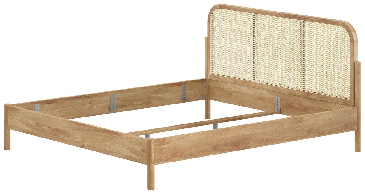 Bett Olive Eichefarben 180x200cm - Eichefarben, MODERN, Holz/Holzwerkstoff (180/200cm) - Vipack