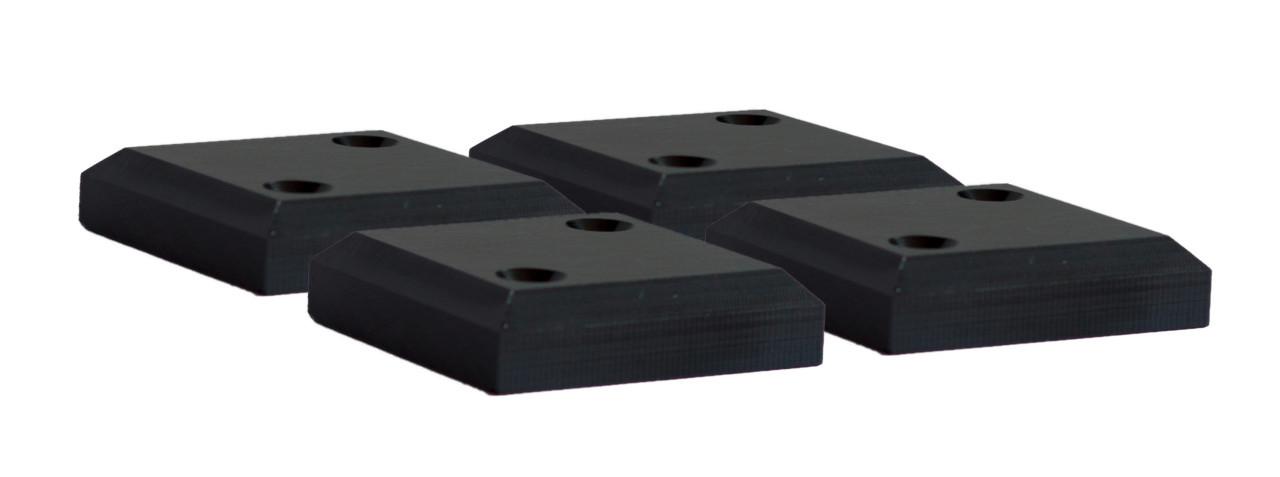 Möbelgleiter Pe-Gleiter Kunststoff 10550 - Schwarz, Basics, Kunststoff (17/2/3cm) - Gardenson