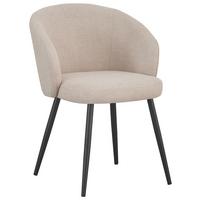 STOLIČKA NALA - čierna/béžová, Lifestyle, kov/textil (57/76/60cm) - Mömax