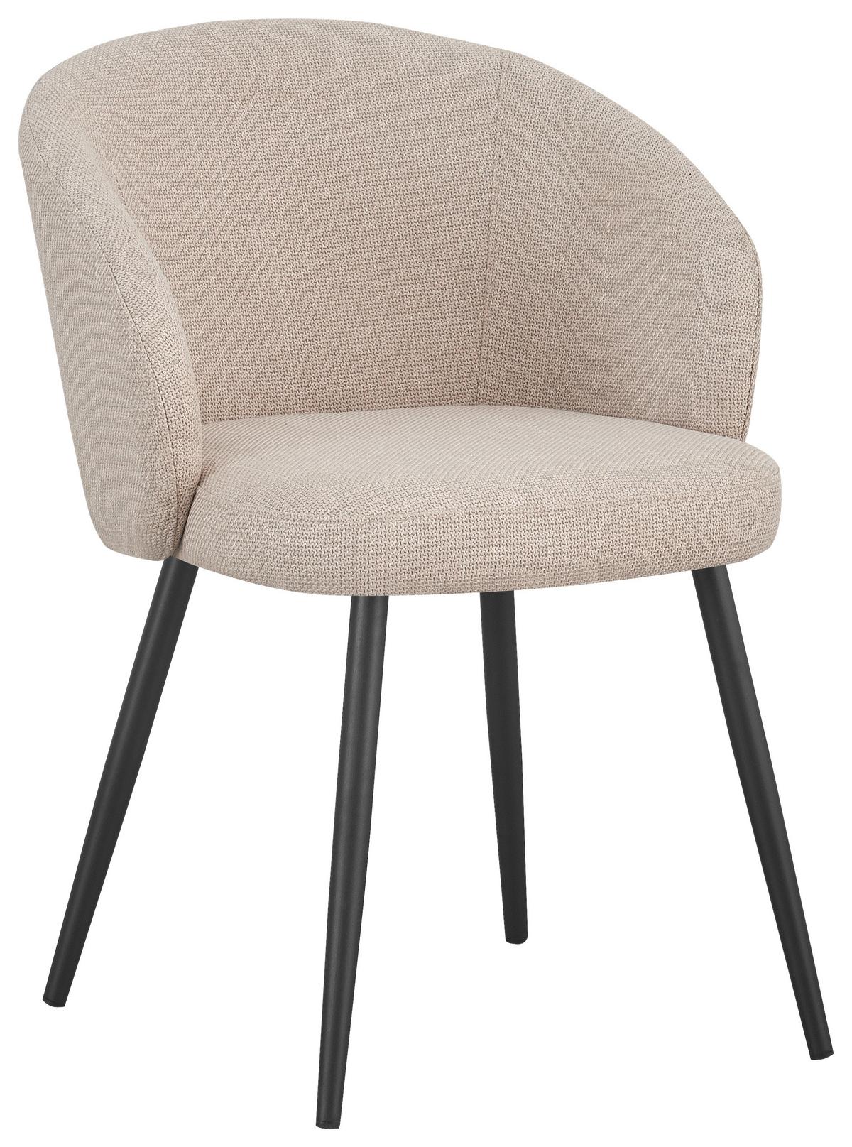 STOLIČKA NALA - čierna/béžová, Lifestyle, kov/textil (57/76/60cm) - Mömax