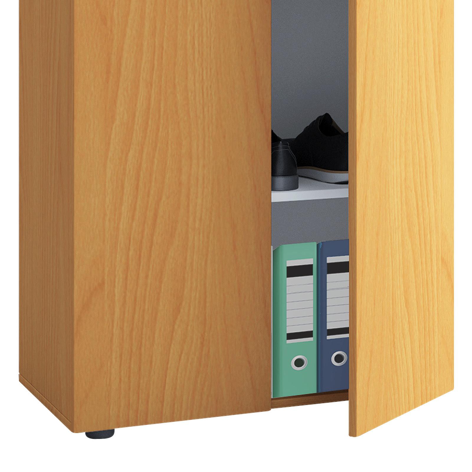 Aktenschrank Lona Buche Dekor B 70cm - Buchefarben, KONVENTIONELL, Holzwerkstoff (70/182/37cm) - MID.YOU
