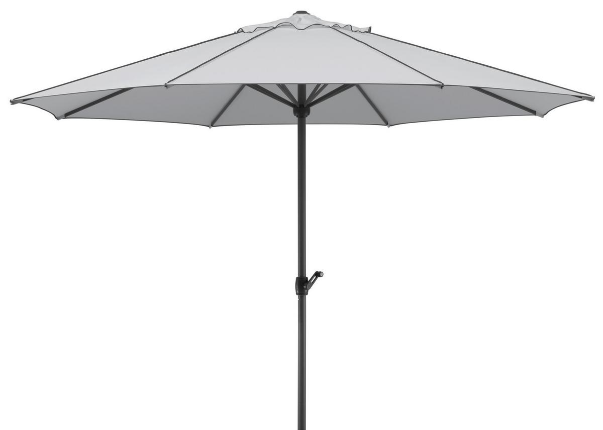 Sonnenschirme Adria Bxhxt: 350x275x350 Cm Silbergrau - Anthrazit/Silberfarben, Basics, Textil/Metall (350/275/350cm) - Schneider